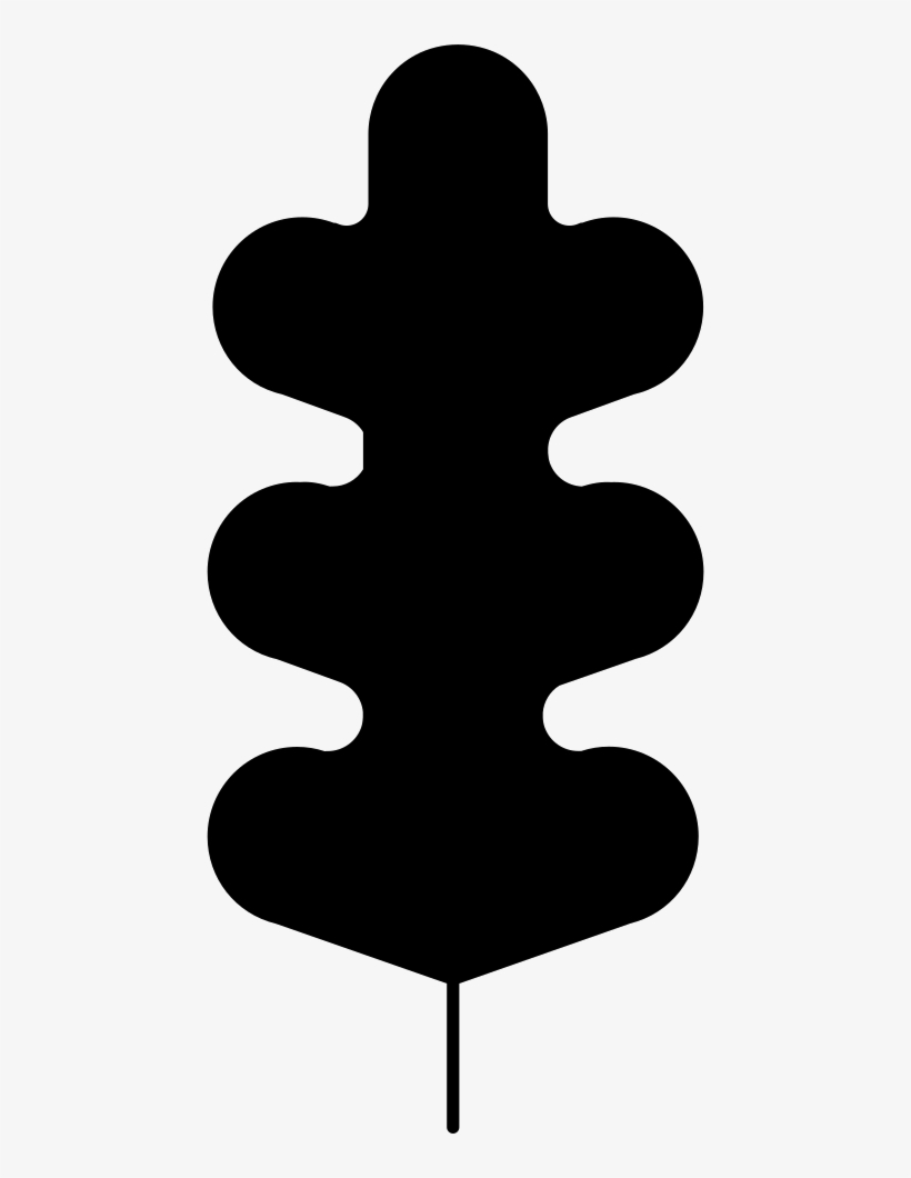 Plant Leaf With Irregular Curves Comments - Silhouette, transparent png download