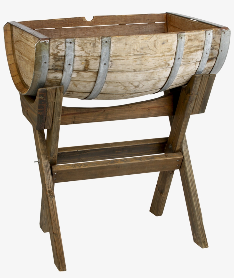 Half Wine Barrel - Half Wine Barrel Stand, transparent png download
