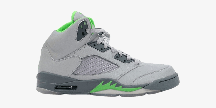 Air Jordan Retro 5 "green Bean" - Jordan 5 Green Bean, transparent png download