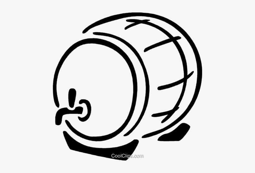 Wine Barrel Royalty Free Vector Clip Art Illustration - Barril De Vinho Vetor, transparent png download