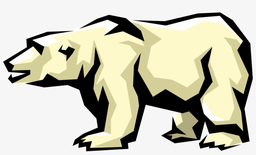 Vector Illustration Of Arctic Polar Bear Threatened - Klondike Bar, transparent png download