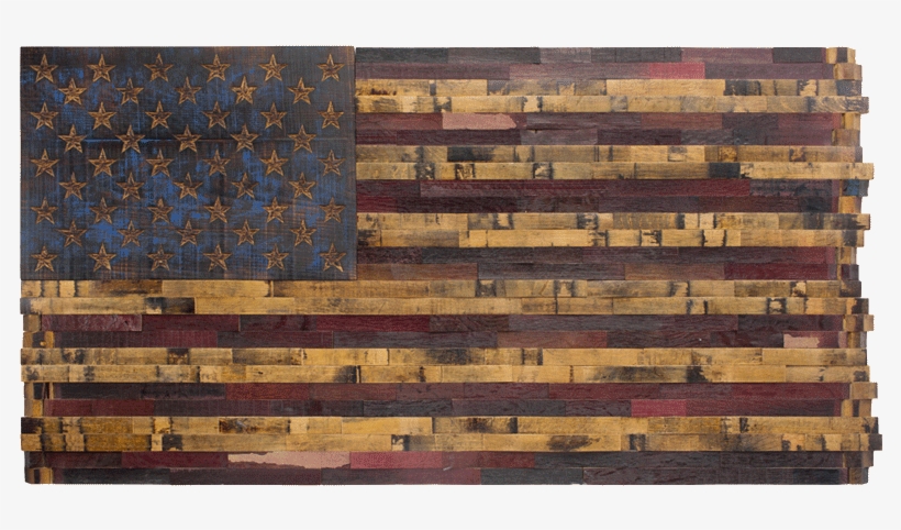 The Old Glory Series - Wine Barrel American Flag, transparent png download