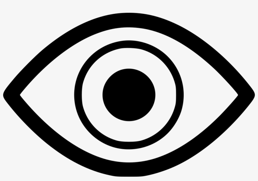 Eye View Sight Vision Eyesight Comments - Boton Ojo, transparent png download
