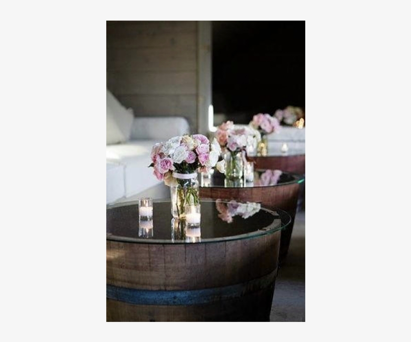 Wine Barrel Coffee Table - Barrel, transparent png download