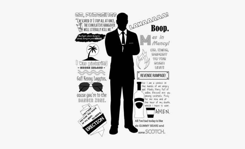 Sterling Archer Cytaty T-shirt Męski - Sterling Archer — Quotes Hoodie (pullover), transparent png download