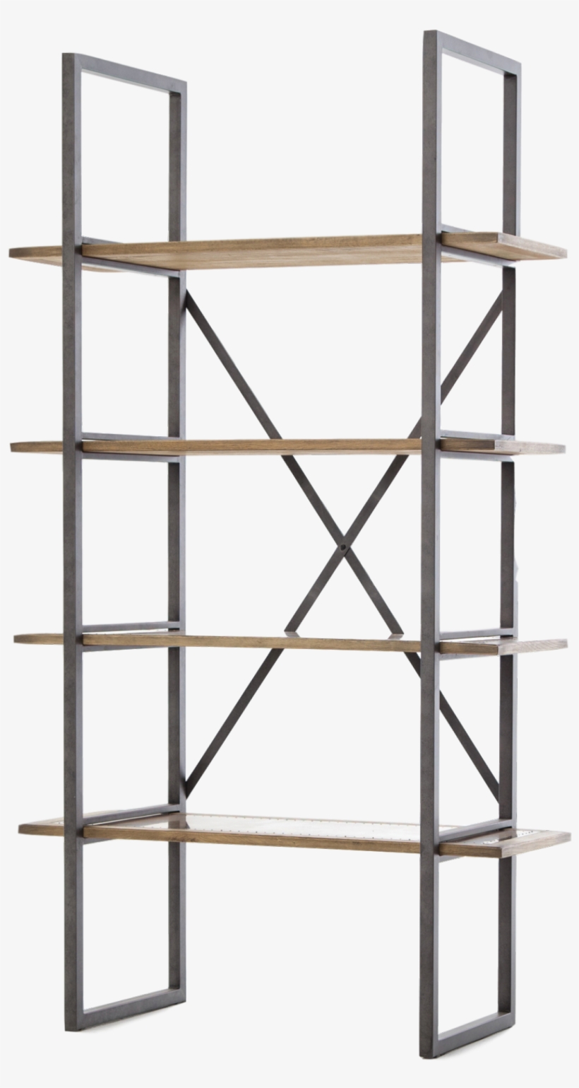 Brass Clad Bookcase - Hughes Shane Single Bookshelf Cimp-11y By Four Hands, transparent png download