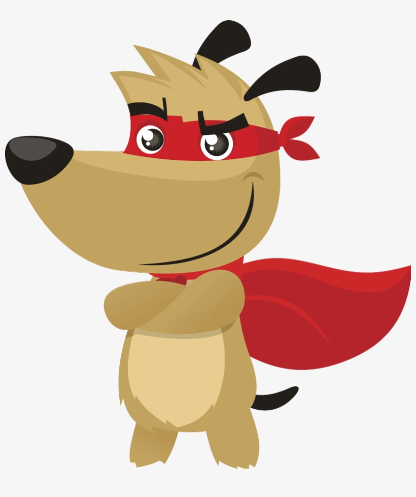 Superhero Dog Clipart Banner Free Stock - Dog Super Hero Clip Art, transparent png download