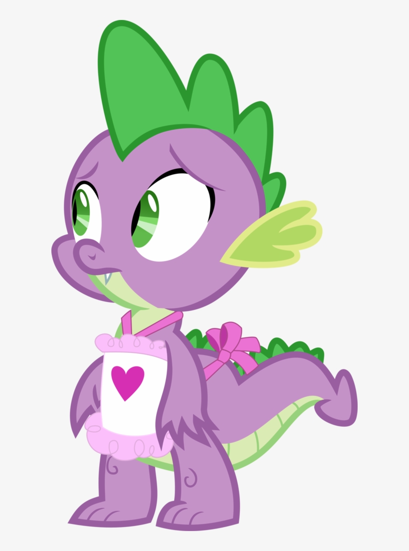 Image Freeuse Library Apron Vector Green - Twilight Sparkle Et Spike, transparent png download