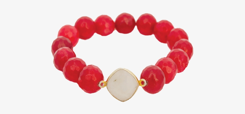 Bezel 8mm Bead Bracelet - Bracelet, transparent png download