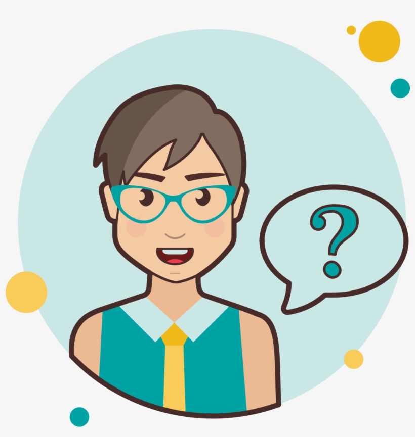 Short Hair Girl Question Mark Icon - Signos De Interrogacion Png, transparent png download