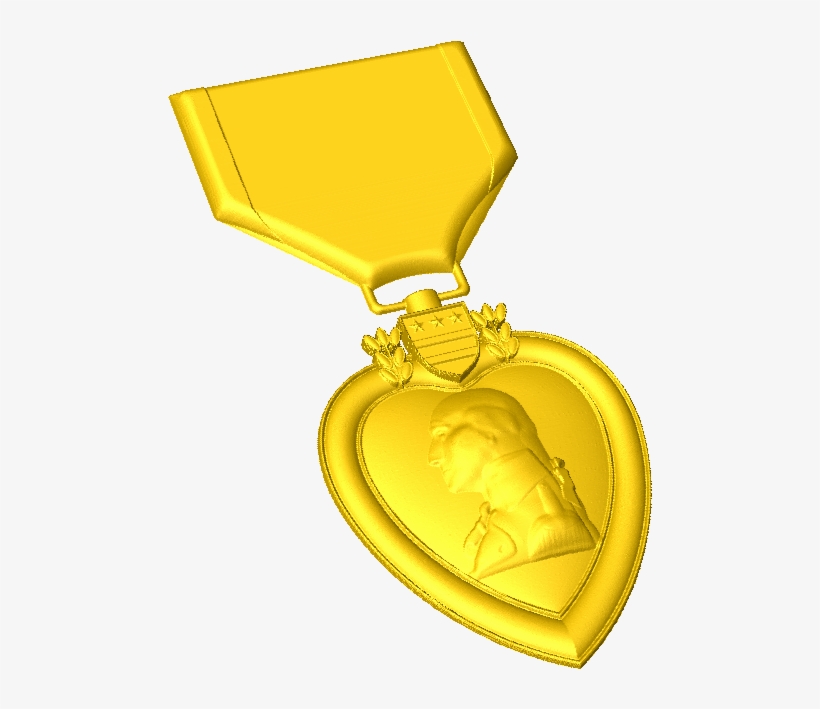 Purple Heart Style A - Medal, transparent png download
