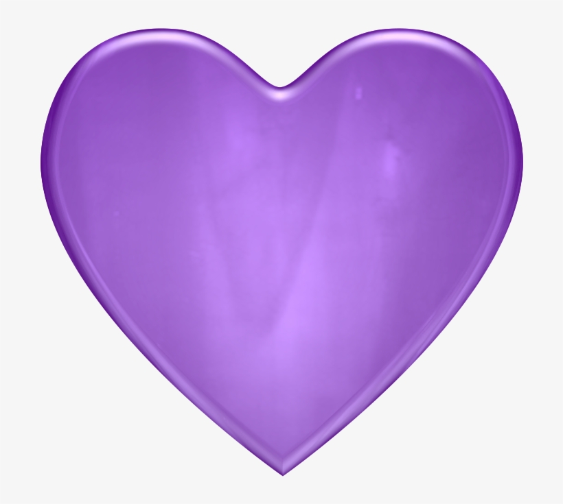 Purple Heart - Gif Lila, transparent png download