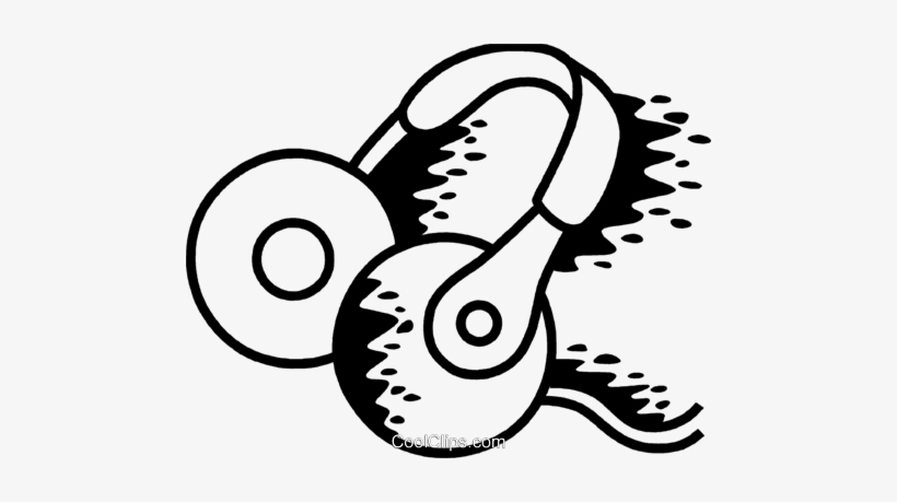 Headphones Royalty Free Vector Clip Art Illustration - Illustration, transparent png download