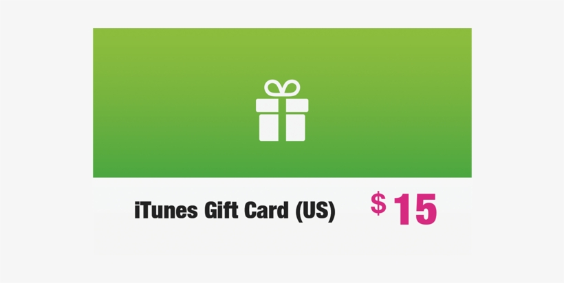 Usd15 Itunes Gift Card - Itunes, transparent png download