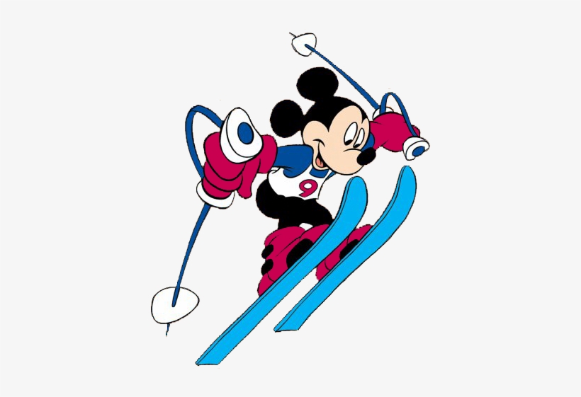 Mickey Mouse Clipart Ski - Mickey Ski, transparent png download