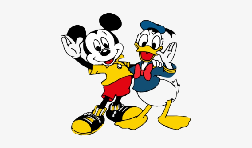 Mickey Mouse Pdf Clipart - Mickey And Donald Vector, transparent png download