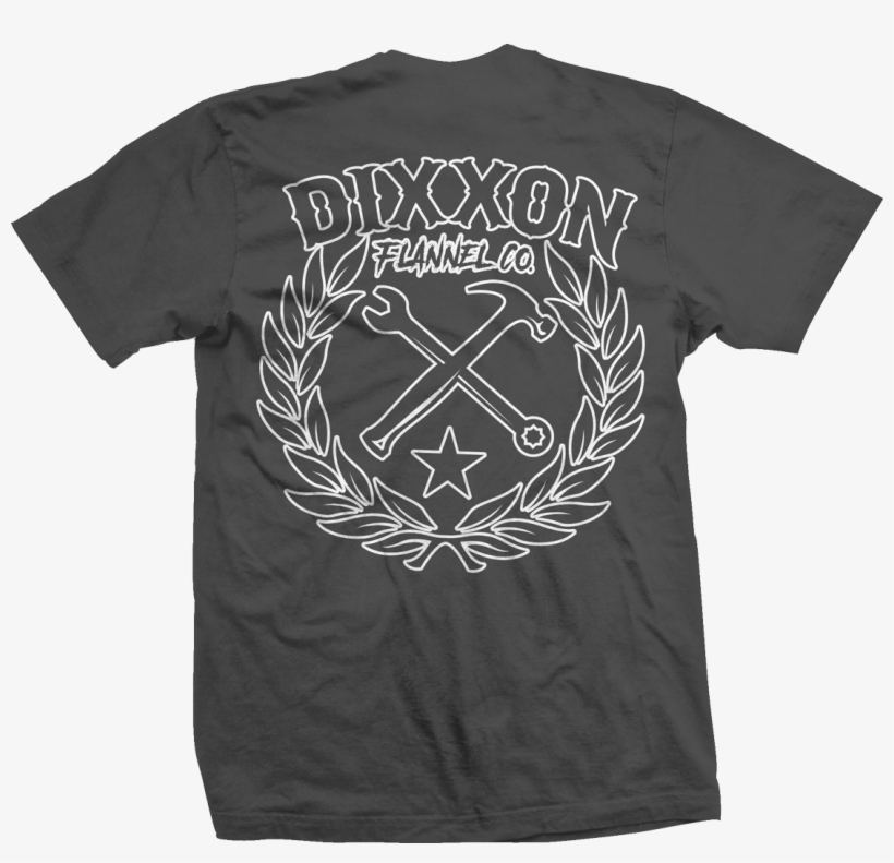 Outline Sketchy Crest Charcoal T Shirt - Backbone Of The Army T Shirt, transparent png download