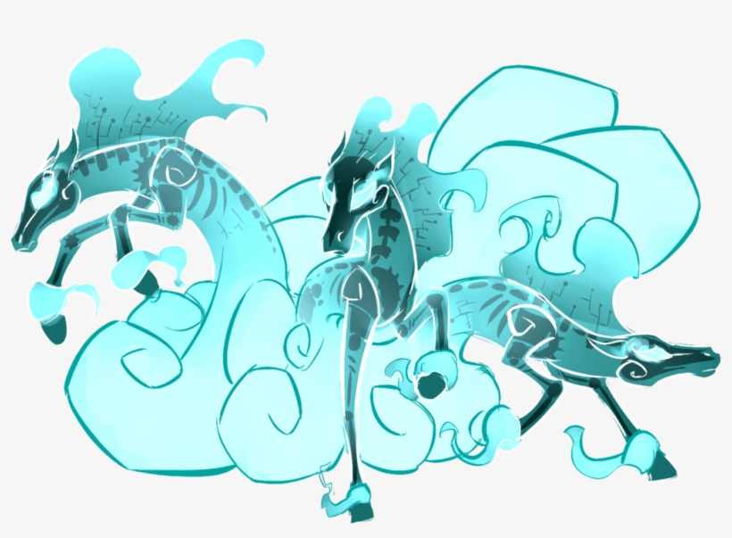 Underpable, Glowing Eyes, Safe, See-through, Simple - Mlp Windigo Fanart, transparent png download