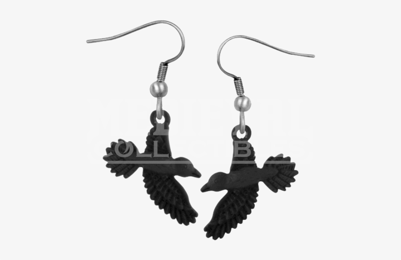 Raven Earrings - Yule Ball Hufflepuff Gowns, transparent png download
