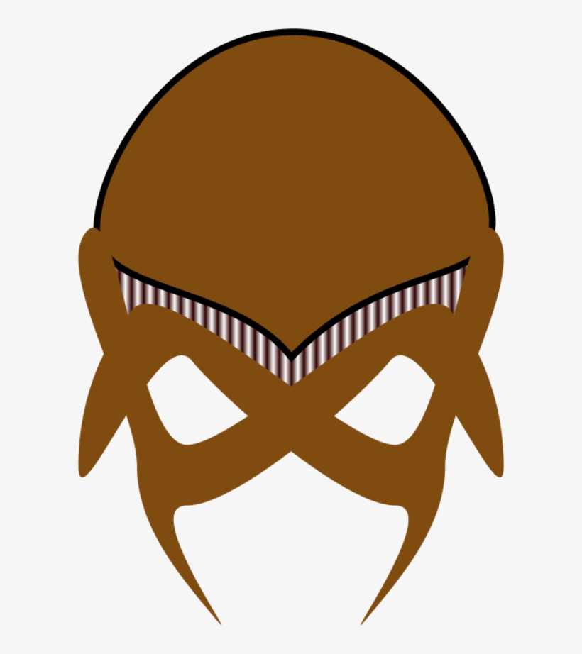 Brown Clipart Alien - Alien Mask Template, transparent png download