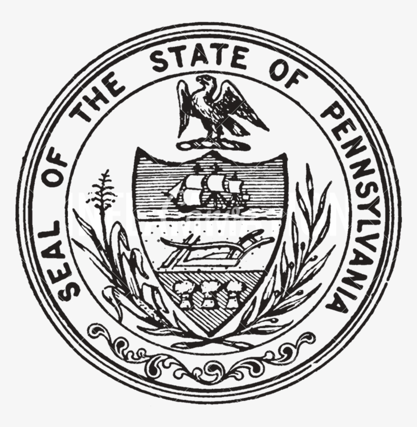 Medical Marijuana Dispensary In Pennsylvania - Pennsylvania State Seal Black And White, transparent png download