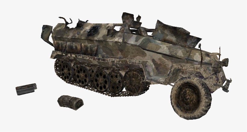 251 Model Destroyed Waw - Sd.kfz. 251, transparent png download