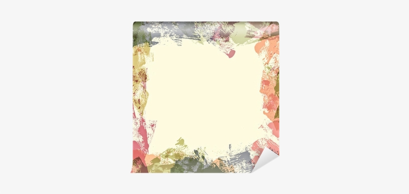 Messy Paint Border Self-adhesive Wall Mural • Pixers® - Picture Frame, transparent png download