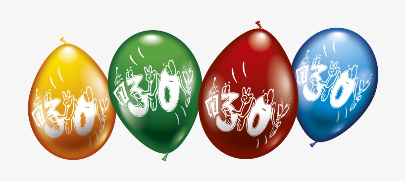 30012 Ballons 30 Ballondarstellung - Ballon 30 Png, transparent png download