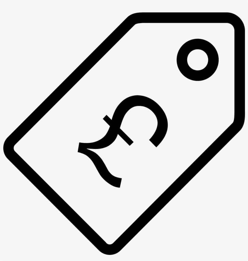 Price Tag Pound Icon - Price Euro Icon, transparent png download