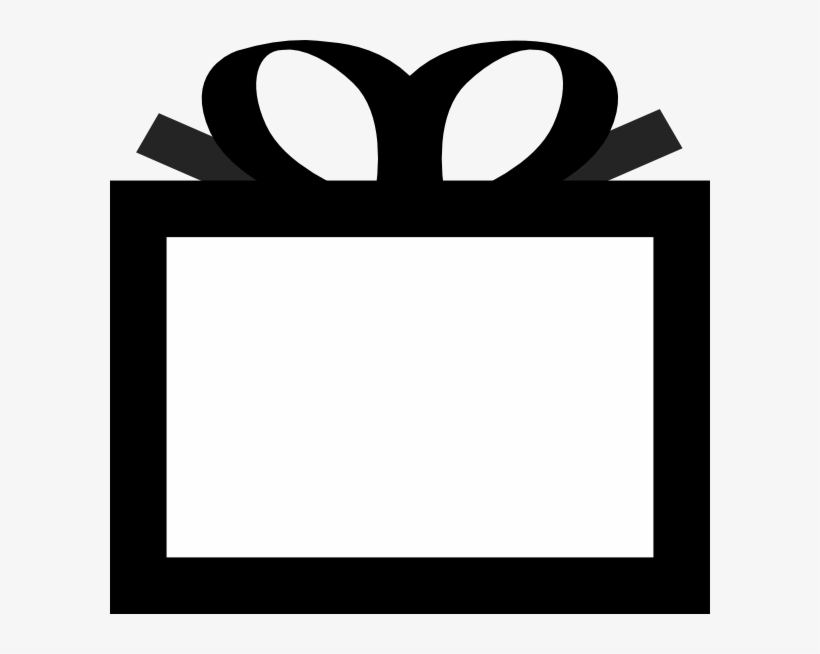 Black Tag Cliparts - Gift Box Clip Art, transparent png download