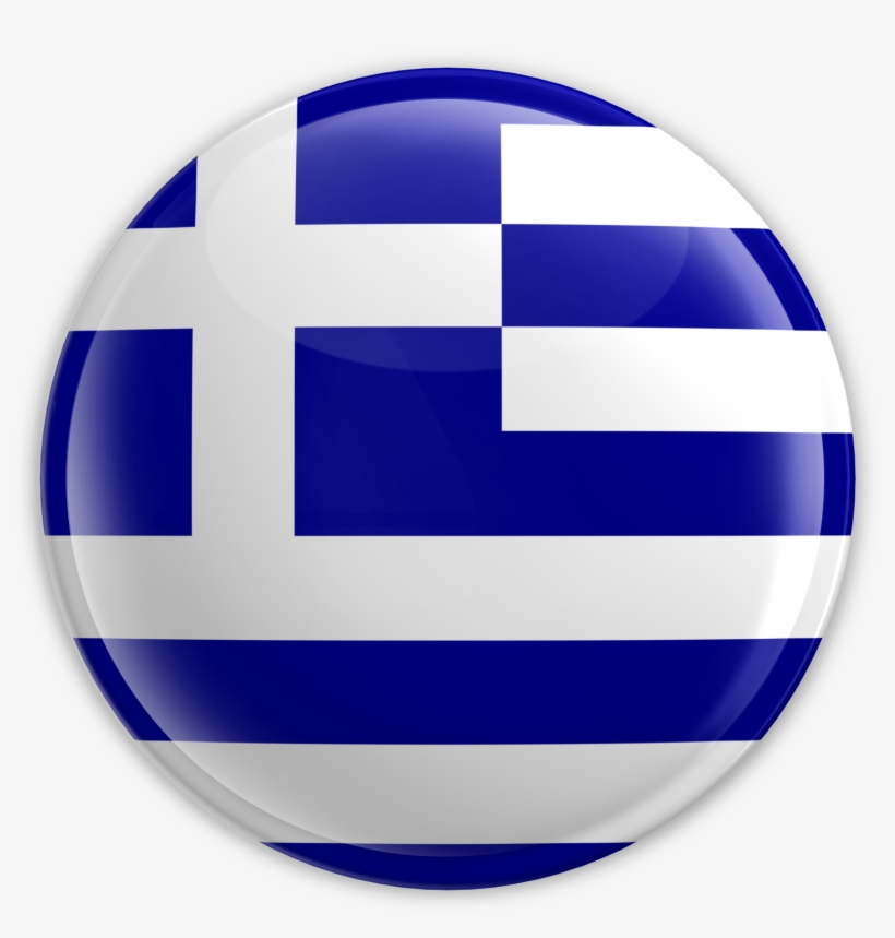 Image Information - Greek Flag Round Png, transparent png download