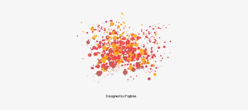 Beautiful Colorful Splash Creative Decorative Buckle - Portable Network Graphics, transparent png download