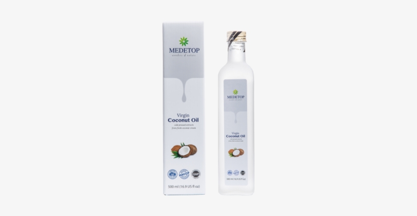Medetop Virgin Coconut Oil 500ml - Medetop Virgin Coconut Oil, transparent png download