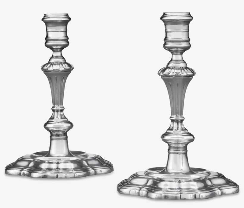 George Ii Candlesticks By Paul De Lamerie - De Lamerie, Paul George Ii Candlesticks By Paul De, transparent png download