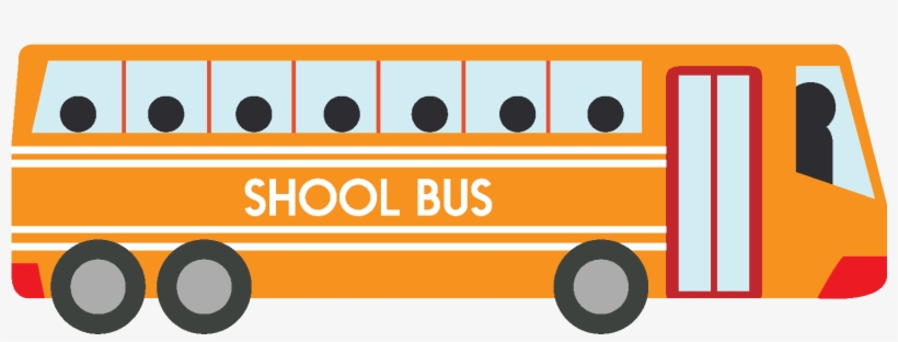 Elemento De Autobús Amarillo Vector - Vector Graphics, transparent png download