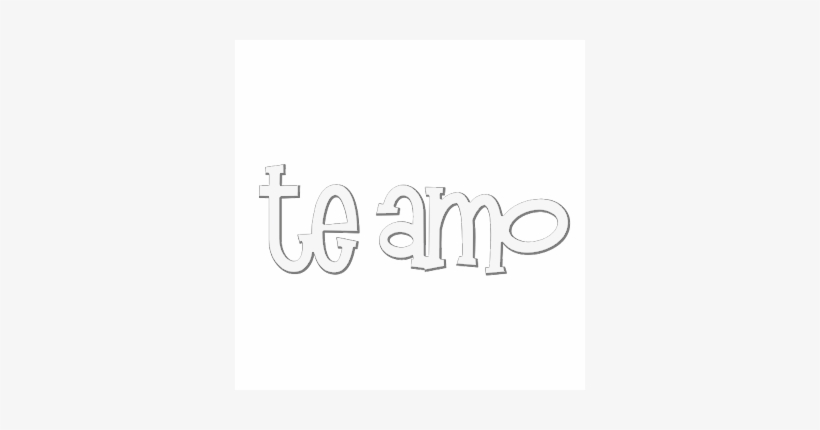 Te Amo Preto E Branco, transparent png download