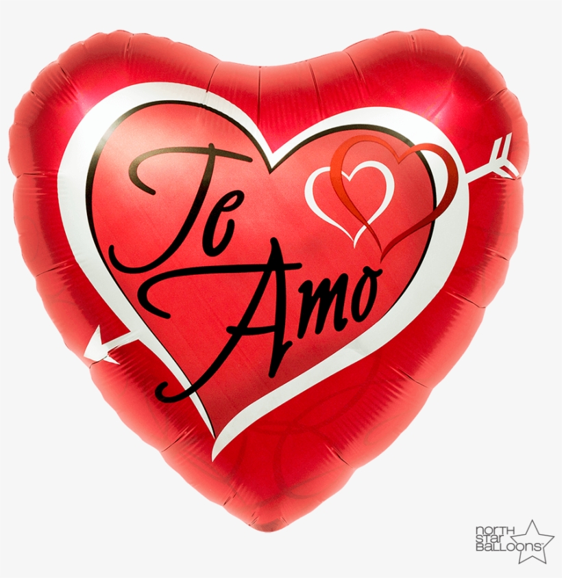 Te Amo Heart With Arrow 18 In, transparent png download