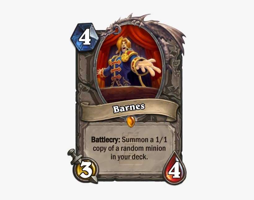 Barnes (3/4) - Hearthstone Joker, transparent png download