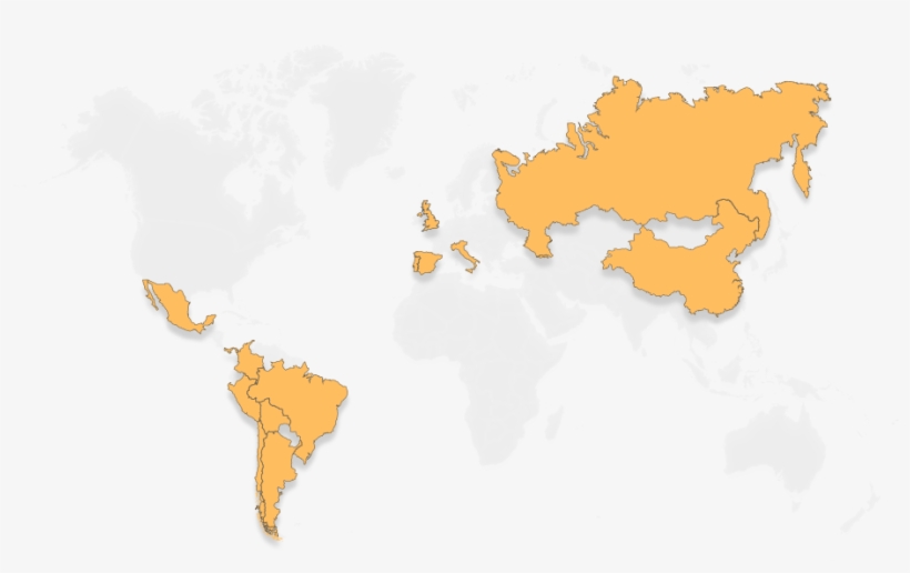 Operates With More Than 9 Different Currencies - Map, transparent png download