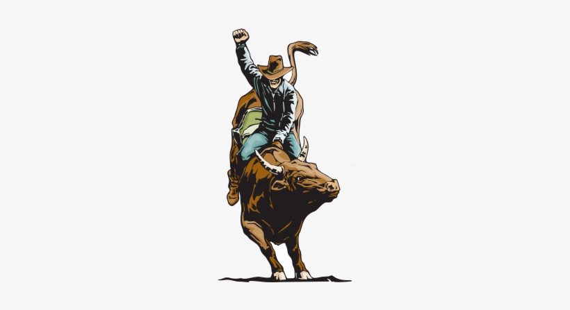 Chicago Professional Bull Riding Pcb Equipment - Cartoon Bull Rider Png, transparent png download