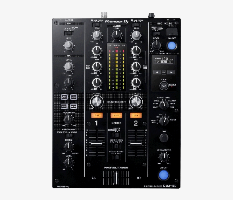 Pioneer Djm 450 Dj Mixer - Pioneer Djm 450 Mixer, transparent png download