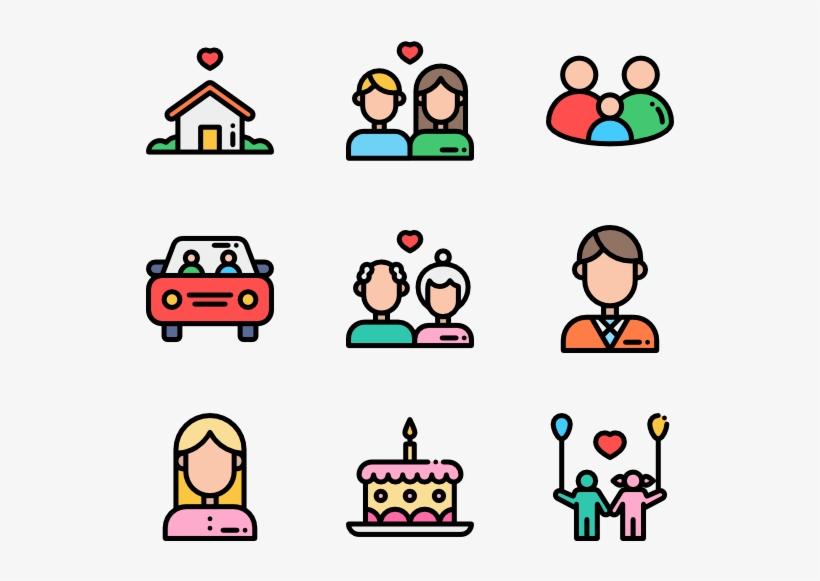 Family Life - Human Icon Color Png, transparent png download