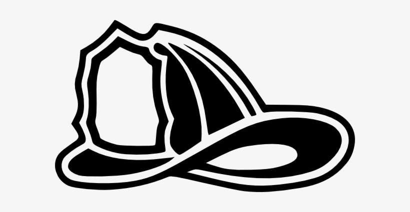 Truck Outline - Fire Helmet Clip Art, transparent png download