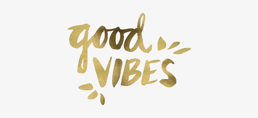 Transparent Transparencies Transparents Good Vibes - Good Vibes – Gold Ink Metal Print By Cat Coquillette, transparent png download