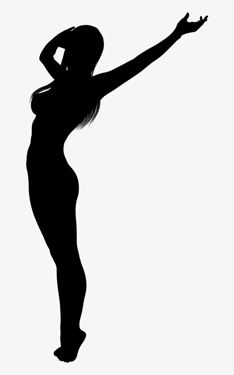 Silhouette Woman Naked - Wanita Telanjang, transparent png download