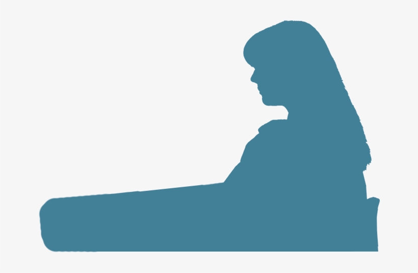 Computerwoman3a - Silhouette, transparent png download