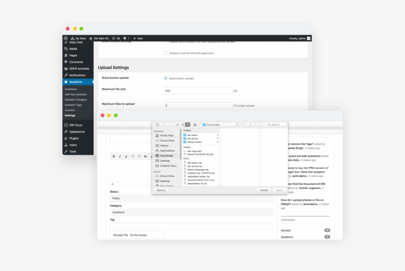 Dw Question And Answer For Wordpress File Management - Wordpress, transparent png download
