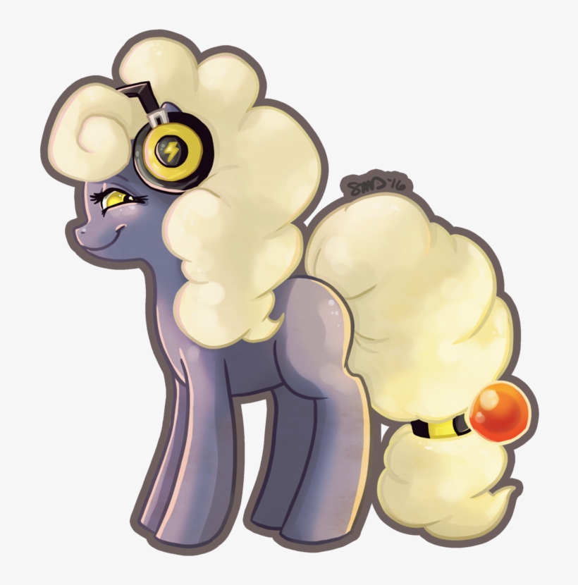 Bean-sprouts, Crossover, Headphones, Mareep, Pokémon, - Mareep, transparent png download