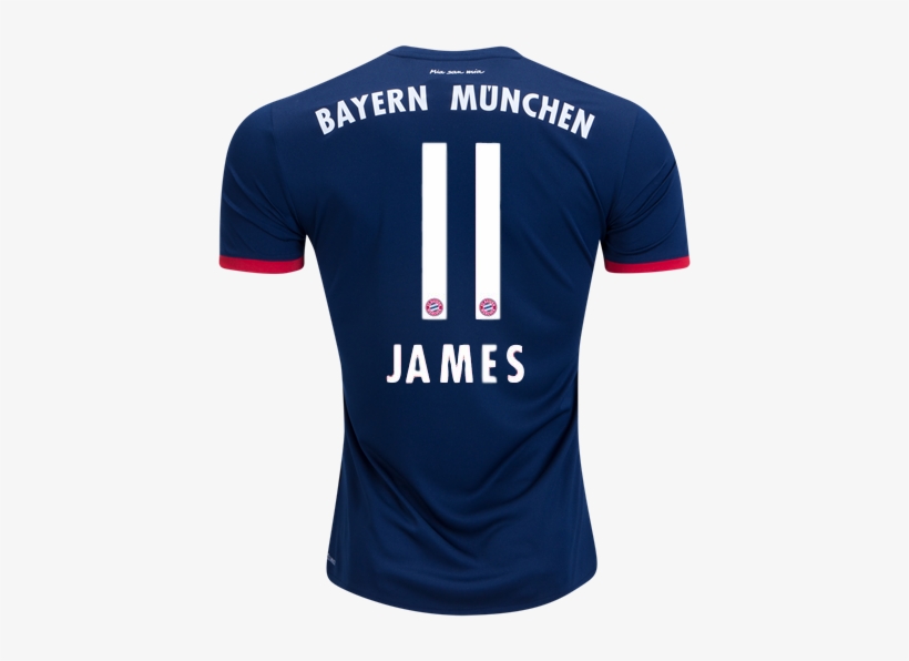Bayern Munich 17 18 Away Jersey James James Rodriguez Bayern T Shirt Png Image Transparent Png Free Download On Seekpng
