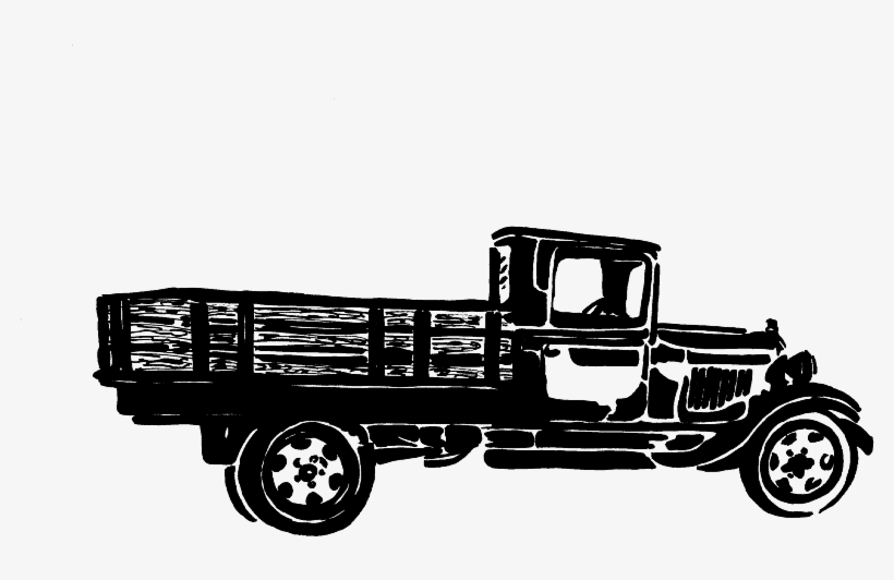 Of An Old Fashioned Truck Full Of Produce To Illustrate - Old Fashioned Produce Truck Illustrations, transparent png download